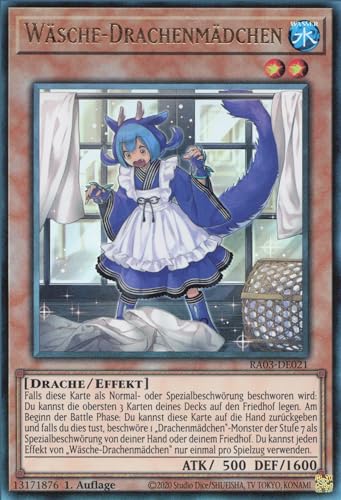 Wäsche-Drachenmädchen (V.7) RA03-DE021 Ultimate Rare Deutsch Boosterfrisch 1. Auflage - Quarter Century Bonanza - mit ReCollectibles-Versandschutz - für Yu-Gi-Oh!