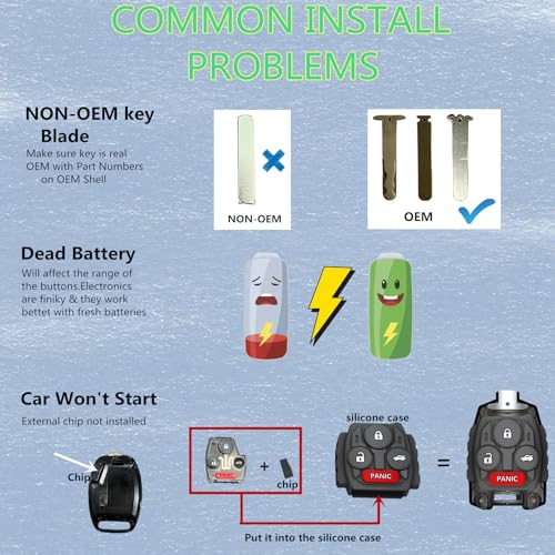 Cutting NOT Required - Upgraded Heavy Key Fob Cover Shell Replacement for Honda Accord 2003-2012,Civic EX 2006-2013,Pilot 2009-2015,CR-V 2005-2006 Key Fob Case (4 Buttons-Black) by TALKMOON - Used condition - Image 7