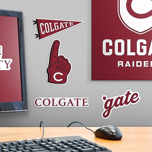 Image of Colgate University 9ct Vinyl Large Deluxe Stickers Variety Pack - Laptop, Water Bottle, Scrapbooking, Tablet, Skateboard, Indoor /Outdoor - Set of 9