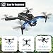 Drones for Adults with Emergency Stop,4K Drones with Camera for Kids, Headless Mode, 360° Flips, Carrying Case & 2 Batteries,Wireless RC Toys for Boys Girls-Black