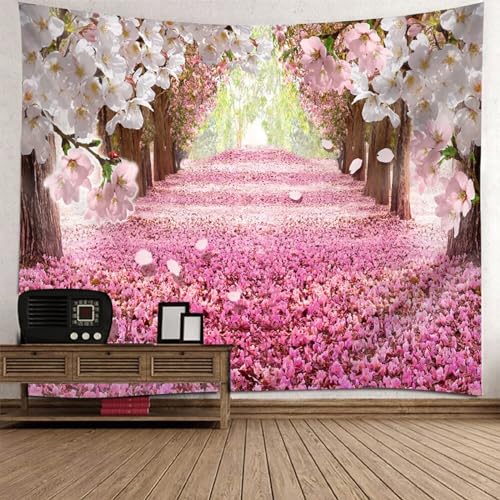 Tapisserie murale paysage naturel 150 x 150 cm decoration tissu haut de gamme