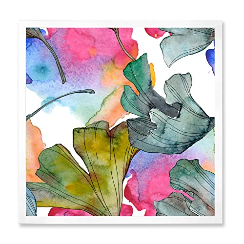 Ginkgo biloba décoration murale encadrée pour créer un salon chic
