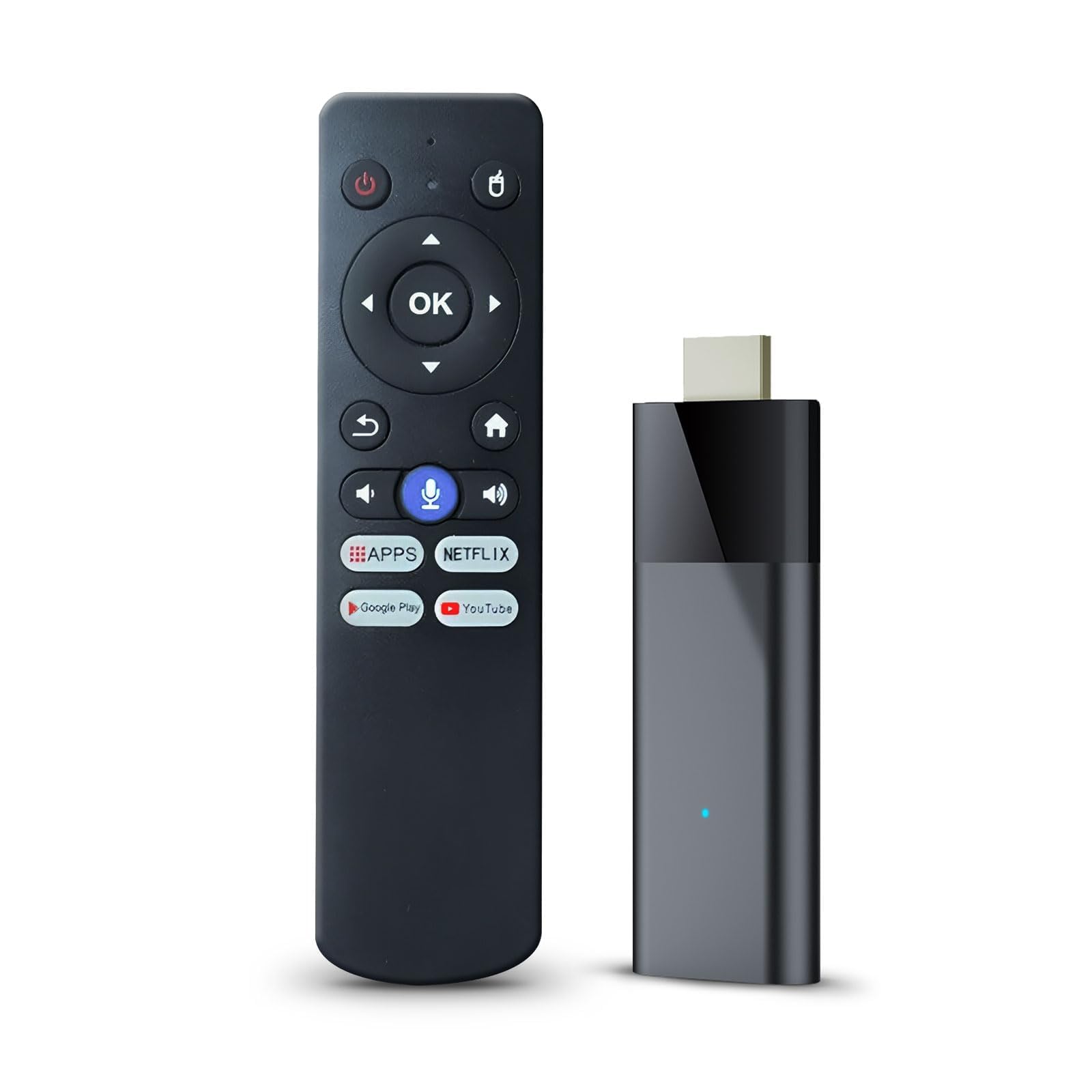NALACAL Android TV Stick 4K - 2024 Model With 2GB RAM 16GB ROM, H313 CPU, 2.4G/5G Wi-Fi, Bluetooth 5.0, USB, and Voice Remote Control