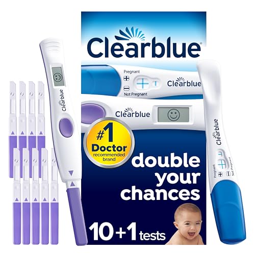 Clearblue Advanced Digital Ovulation And Pregnancy Test - Trying For A Baby Kit. Double Your Chances Of Getting Pregnant. 10 Advanced Digital Ovulation Tests And 1 Rapid Detection Pregnancy Test