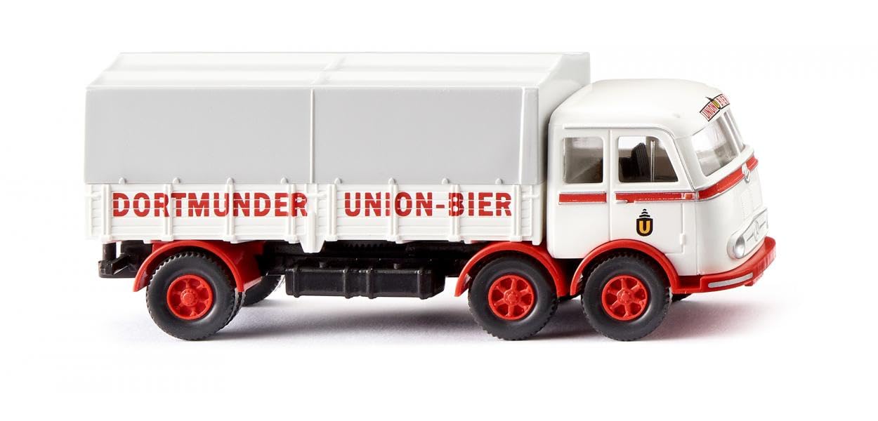 Wiking MB LP 333 Flatbed Truck Dortmunder Union-Bier 1958-61 HO Gauge Diecast Vehicle WK042903