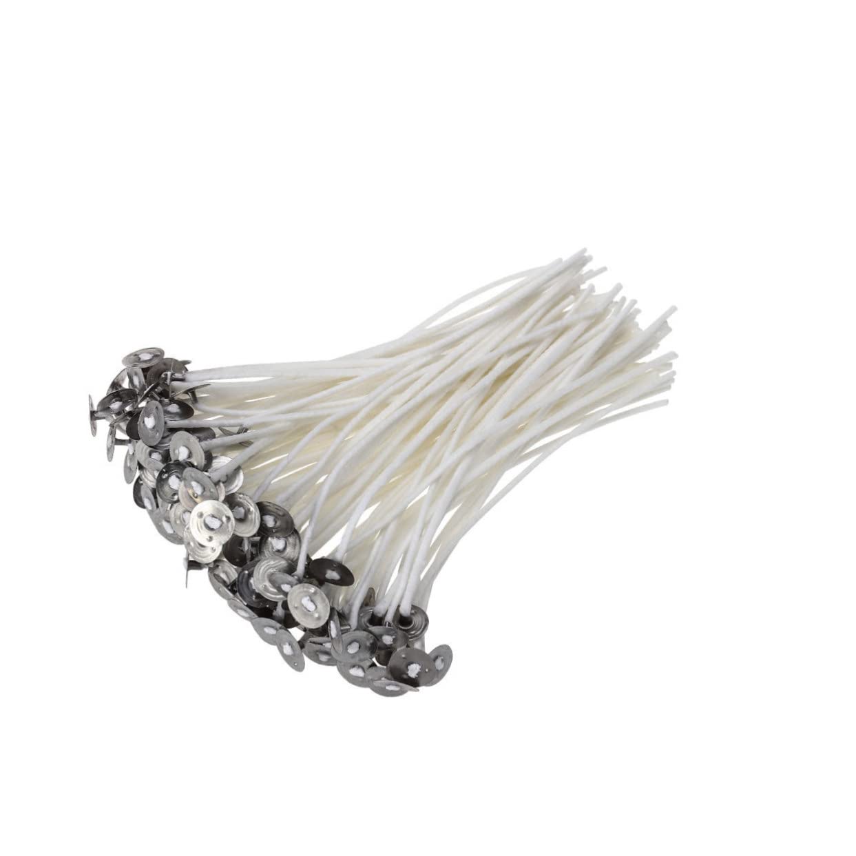 jojofuny 100pcs Candle Lamp Wick Making Wicks for Candles Candle Wicks Craft Bulk Candles Cotton Core White