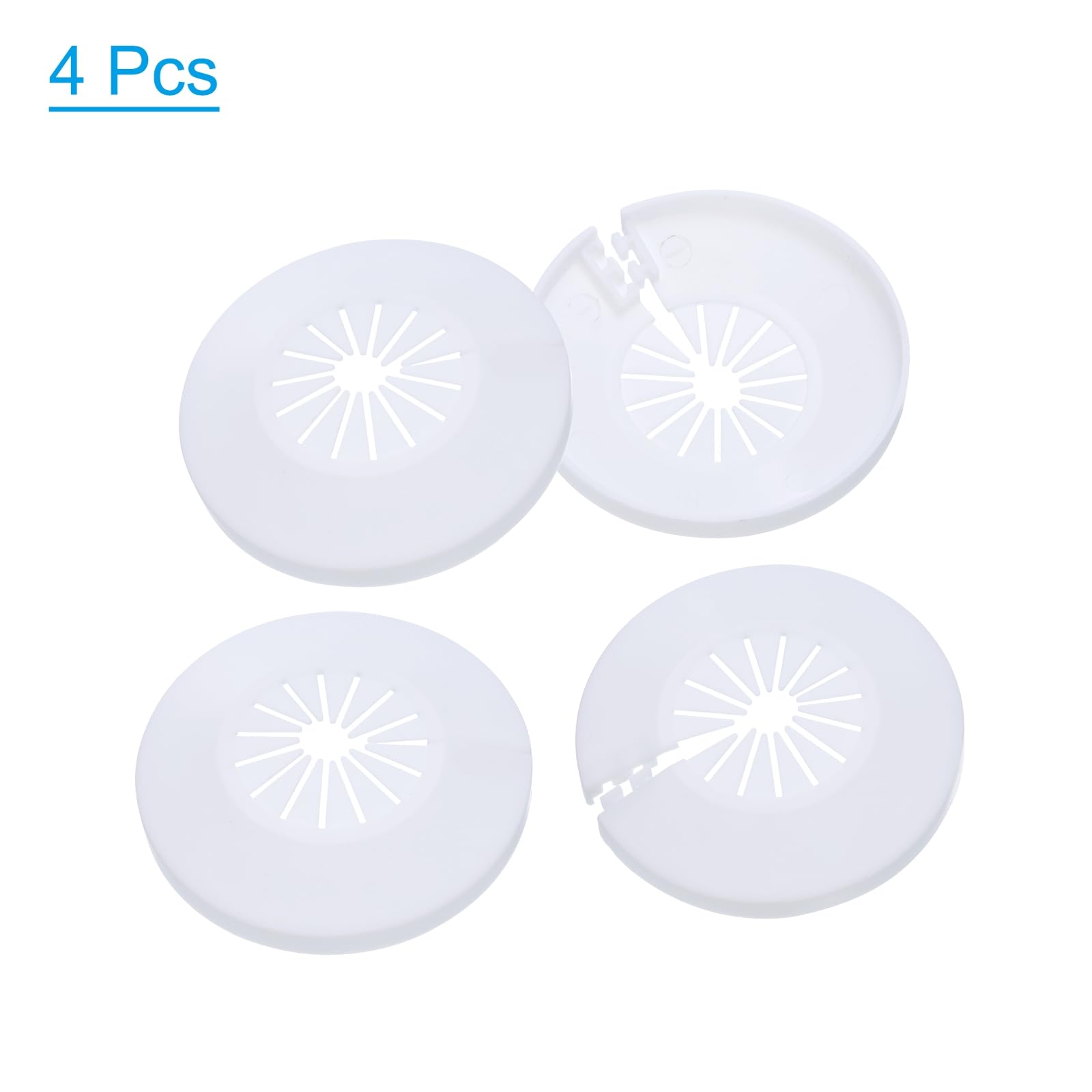 4 Piezas De Cubierta Para Tubería De Agua De 32mm | Plástico PP Blanco Para Decoración Y Ocultar Caños