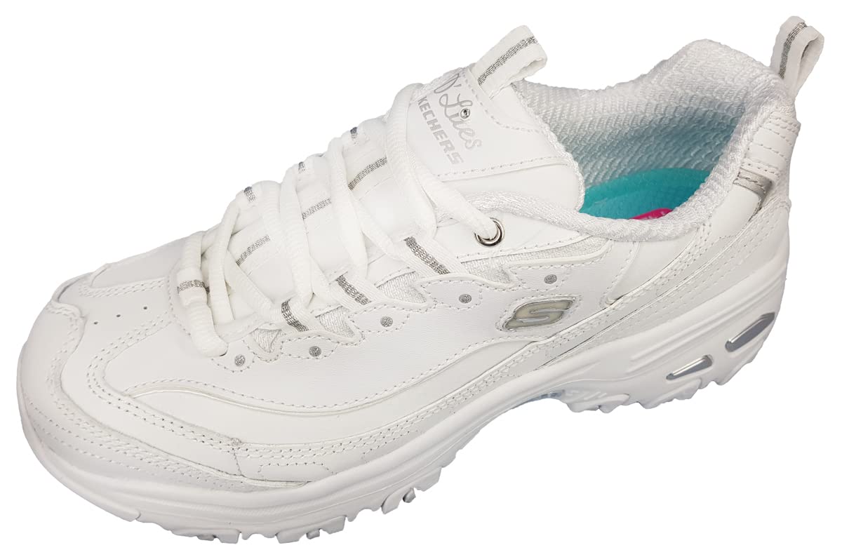 Skechers 11936 - Zapatillas de Otra Piel mujer, color Blanco, talla 39 EU M