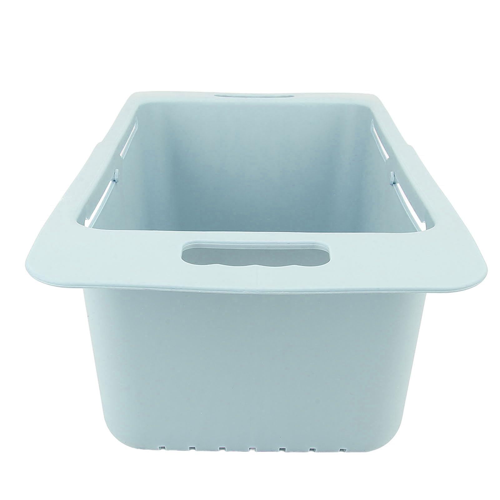 Bac de Congélation Réglable 40-52 cm Capacité 15-25 kg avec Drainage PP pour Congélateur Réfrigérateur