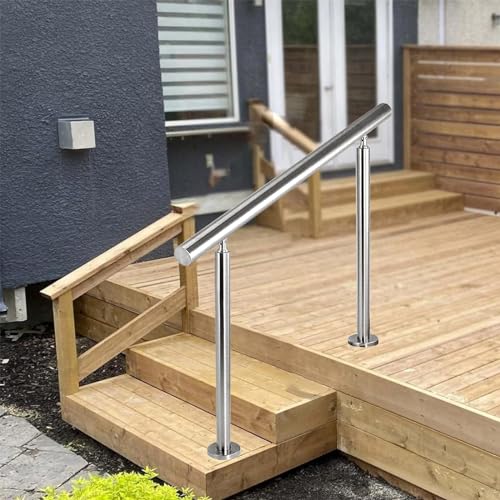 Rampe d'escalier extérieure pour éviter les chutes sur les marches glissantes du porche