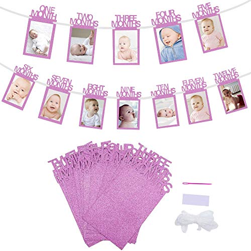 Pancarta fotográfica, pancarta para celebración, pancarta fotográfica de 1 a 12 meses,...