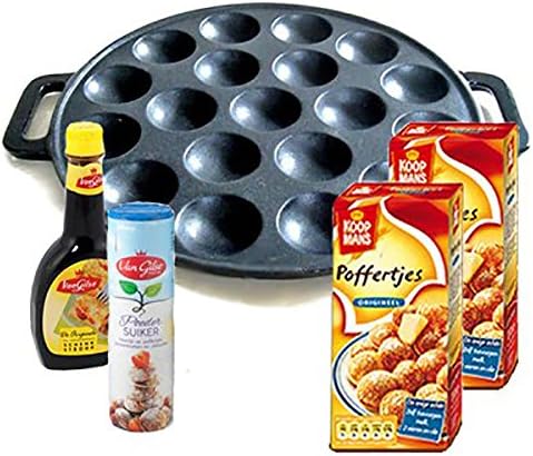 Cast Iron Poffertjes Pan Gift Set. Dutch Pancakes. Great Gift!