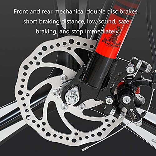 COUYY Fahrräder mit Trainingsrädern, Mountainbikes für Jungen im Alter von 9-14, mit Schutzhülsen und stehenden Fahrrädern – Bild 3