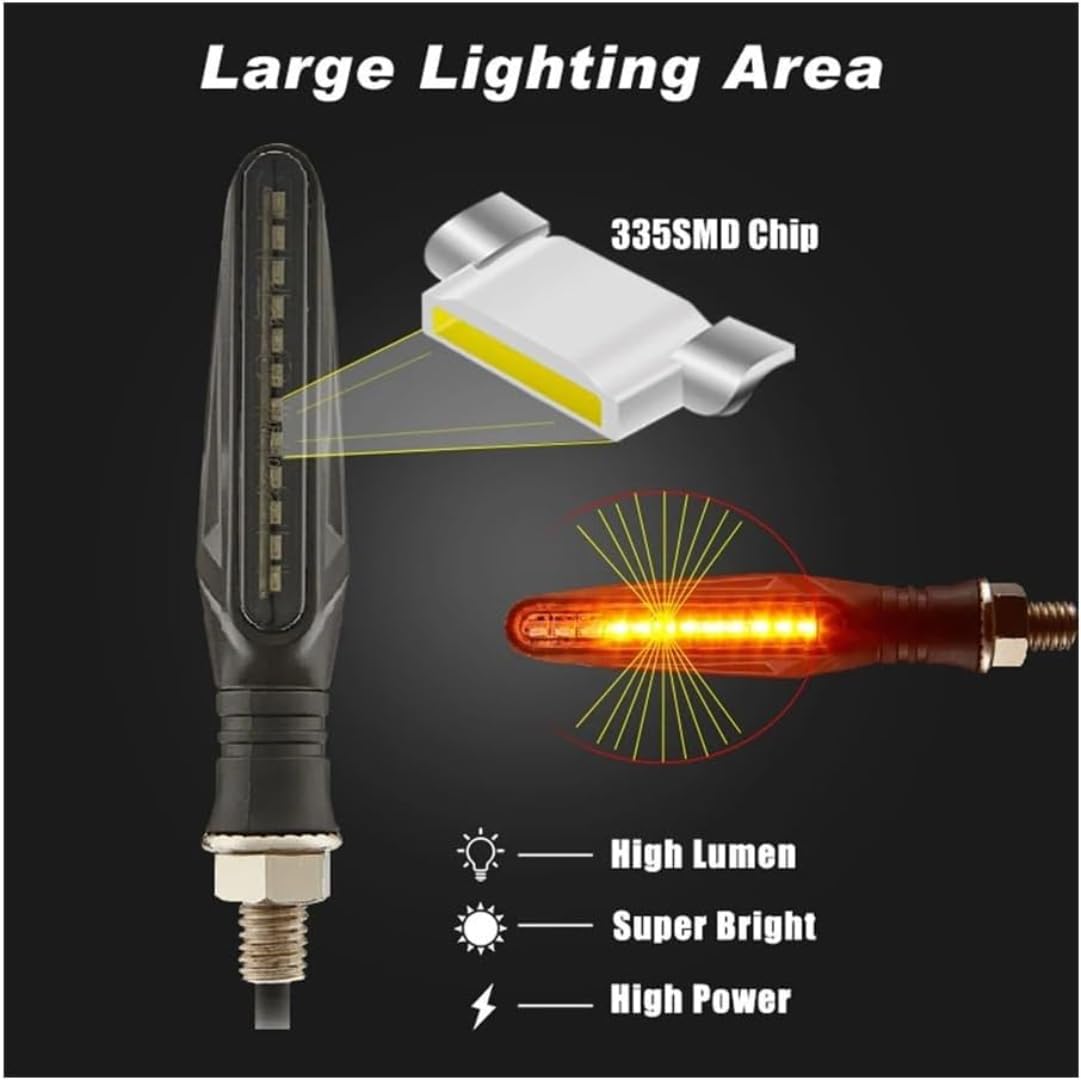 Mini uniwersalne wskaźniki Dla Motocykle Rowery plażowe Kierunkowskazy motocyklowe 2 szt. Motocyklowe kierunkowskazy LED Jasność światła Światła do jazdy dziennej Uniwersalne wodoodporne