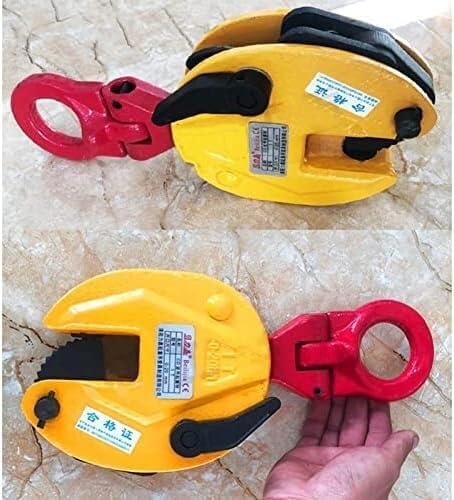 Workload Vertical Steel Plate Lifting Metal Plate Clamp, Adjustable Jaws