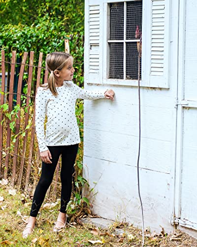 MeMoi Girls' Lovely Lace Comfort Stretch Leggings2