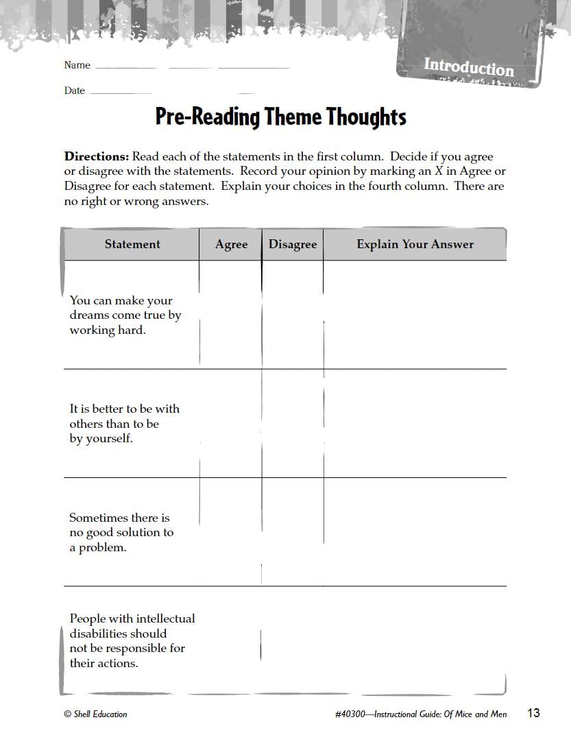 Of Mice and Men: An Instructional Guide for Literature - Novel Study Guide for High School Literature with Close Reading and Writing Activities (Great Works Classroom Resource) - Image 5