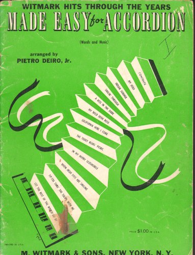 Witmark Hits Through the Years Made Easy for Accordion