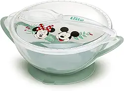 Prato Bowl com Ventosa e Colher Disney