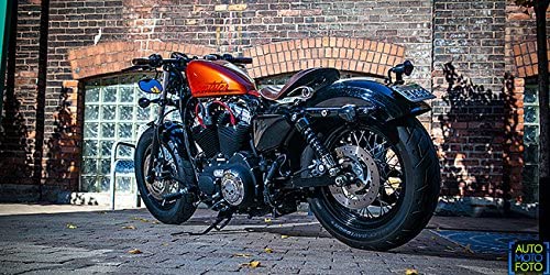 Jbsporty ♧ Coil And Ignition Relocation Bracket W/ Red Taylor Wires Harley Davidson Sportster, Nightster, 72, 48 Iron Roadster 883 1200 ♤ #TOP2