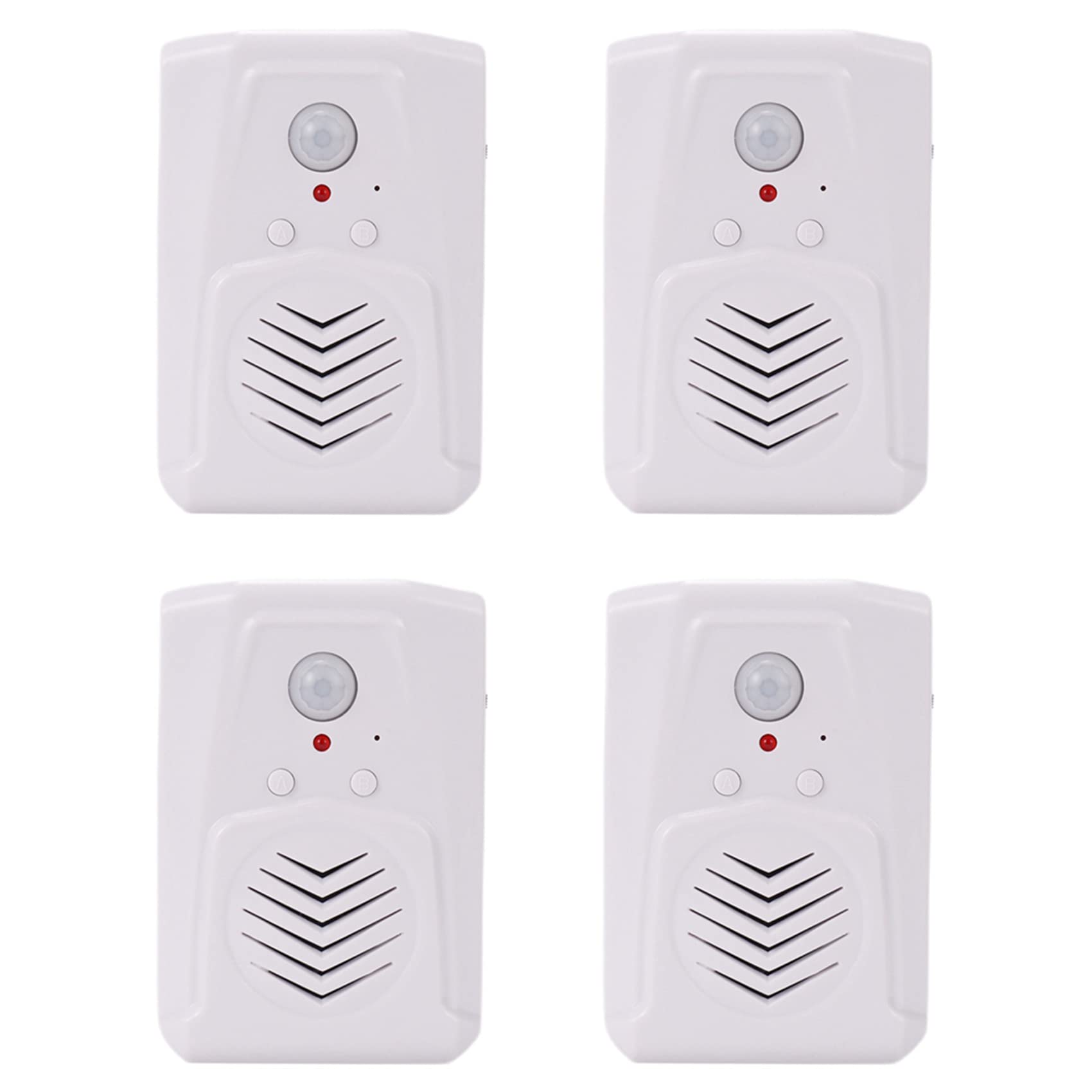 4X Sensor de Movimiento Interruptor de Timbre de Puerta MP3 Timbre de Infrarrojos Inalámbrico PIR Sensor de Movimiento