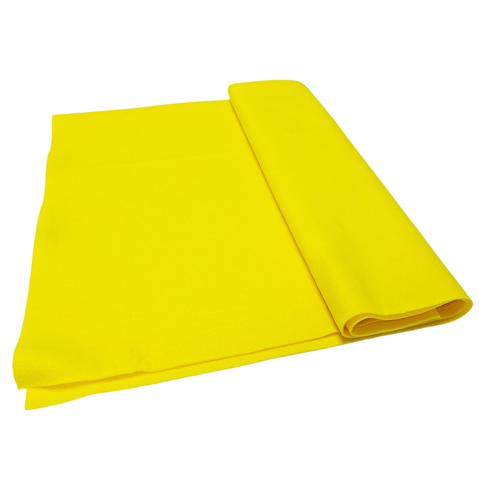 Jtnohx Yellow Felt, Felt Fabric for Crafting, Soft Fabric Sheets for Art and Sewing Projects 1.4mm Thick 91x225CM Flexible