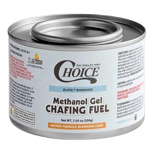 2.5 Hour Methanol Gel Chafing Dish Fuel - 72/Case