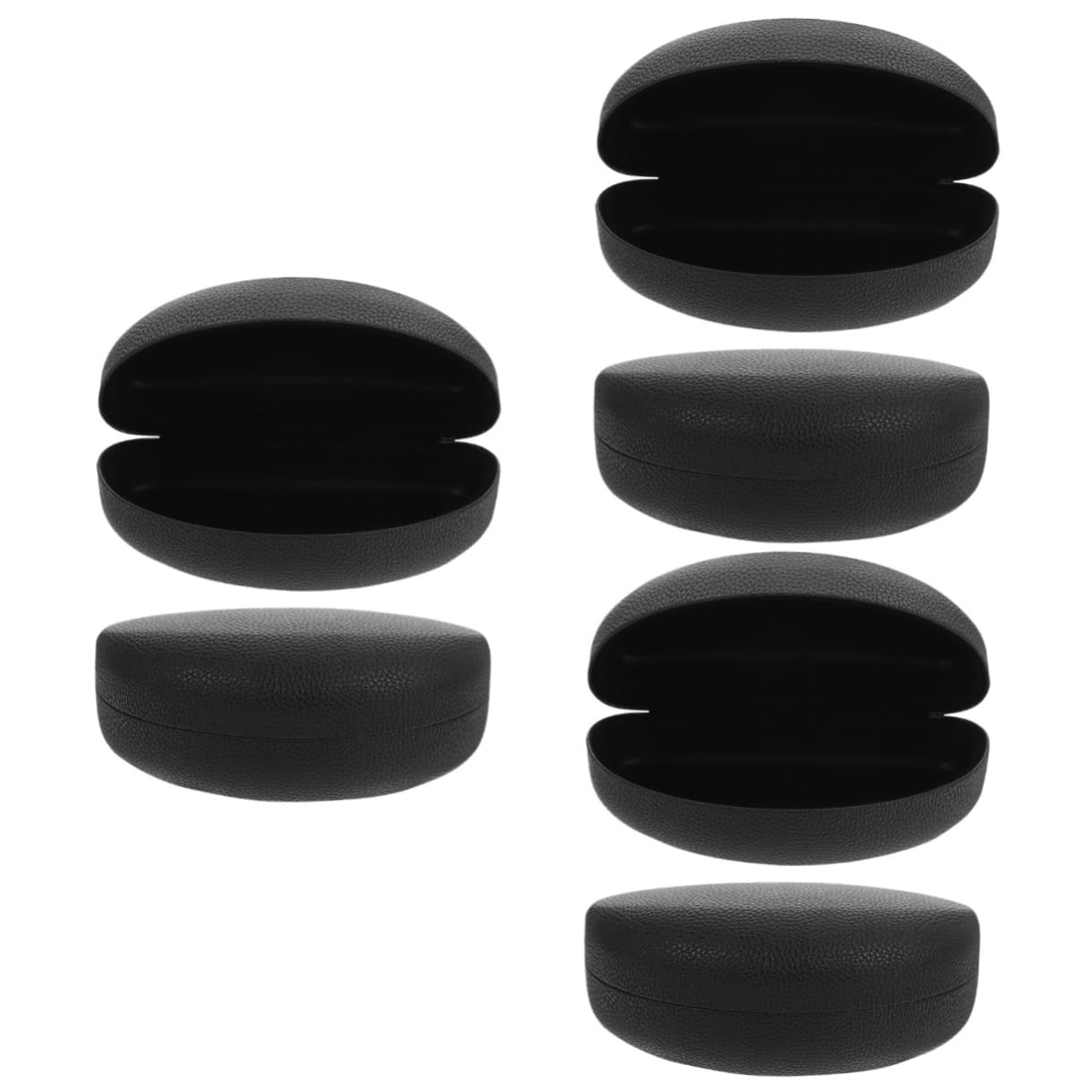 Healeved 6 Pièces Étui à Lunettes De Soleil Porte-lunettes De Soleil Étui De Protection Pour Lunettes De Soleil Récipient à Verres Étuis Rigides Pour Lunettes Unité Centrale Black