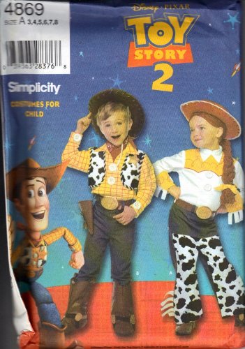 Patron Simplicity 4869 costume Toy Story pour réussir un déguisement Taille A