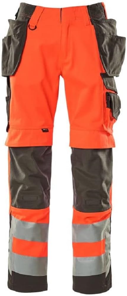 Pantalon d'artisan Mascot Wigan bicolore rouge avec poches