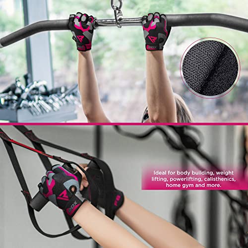 RDX Women's Padded Weight Lifting Gloves #TOP13