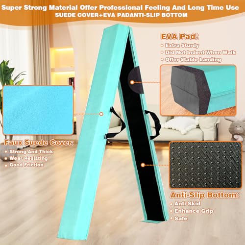 Image of Marfula 6 FT / 8 FT / 9 FT Folding Gymnastics Beam Foam Balance Floor Beam