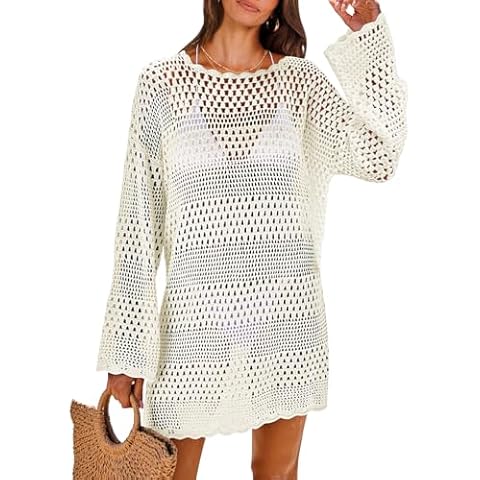 ANRABESS Crochet Swim Cover Up Cover