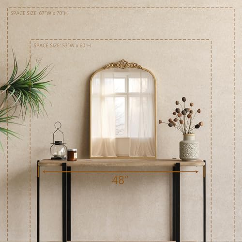 Vintage Gold Mirror Set for Bathroom or Living Room