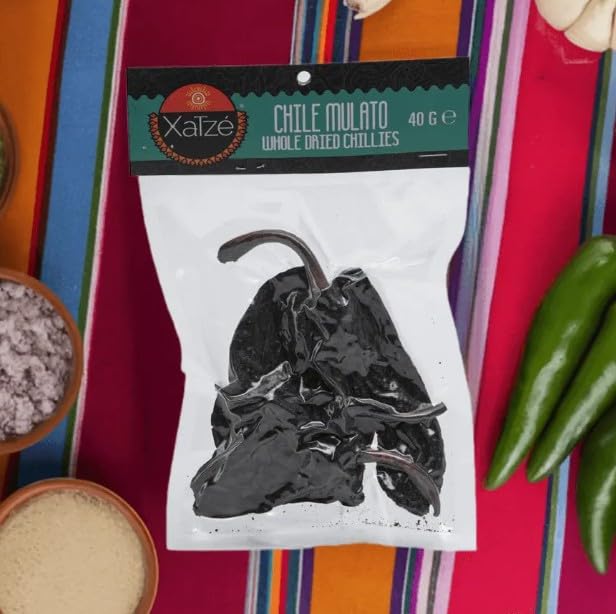Mulato Chili getrocknet – 40g – Mild & aromatisch mit fruchtig-schokoladiger Note – Für Mole, Saucen & Eintöpfe – Ideal für mexikanische Küche