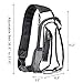 Edraco Clear Sling Bag, Stadium Approved Mini PVC Crossbody Shoulder Backpack, Transparent Casual Chest Daypack for Women & Men, Perfect for Hiking, Stadium or Concerts