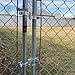 BE-TOOL Chain Link Fence Gate Post Hinge Kit, Galvanized Steel Chain Link Fence Gate Hinge, Bolts & Nuts Included (32 * 32mm)