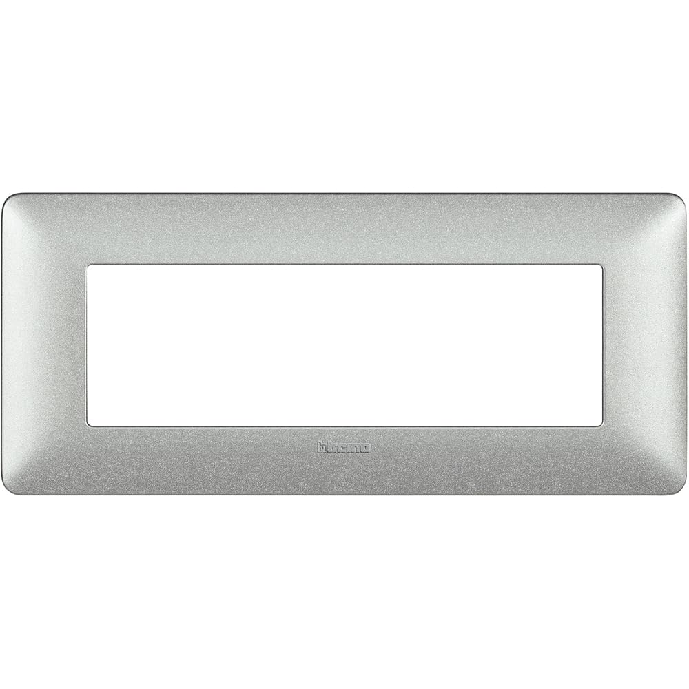 Plaque 6 modules Bticino AM4806TBC Matix blanc calce pour habillage d'interrupteur