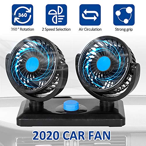 12V Car Cooling Fan, 360 Degrees Car Fan 14.49(50 Off with code