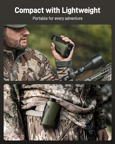 Redtiger Range Finder For Hunting, 1600 Yards Laser Rangefinder, 7X Magnification, Clearer And Accurate On Angle&Speed Measurement, Waterproof thumb #5