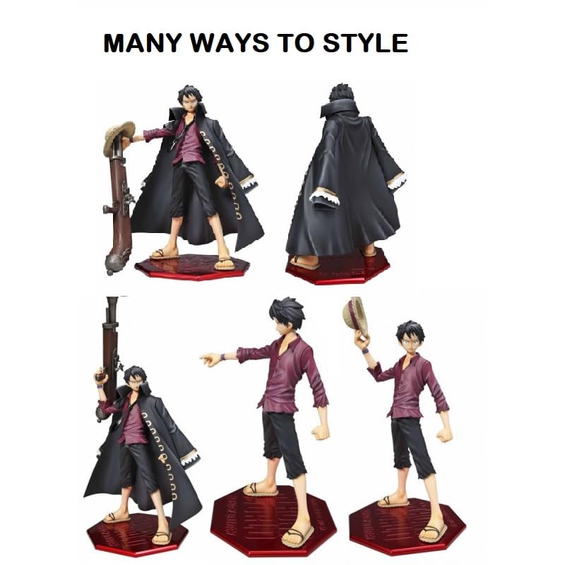 Image of One Piece Luffy (Big) Action Figure- Miniature Toy Figure (Doll) Special Edition for Car Dashboard, Decoration, Cake, Office Desk & Study Table (Pack of 1) (Height- 22cm)