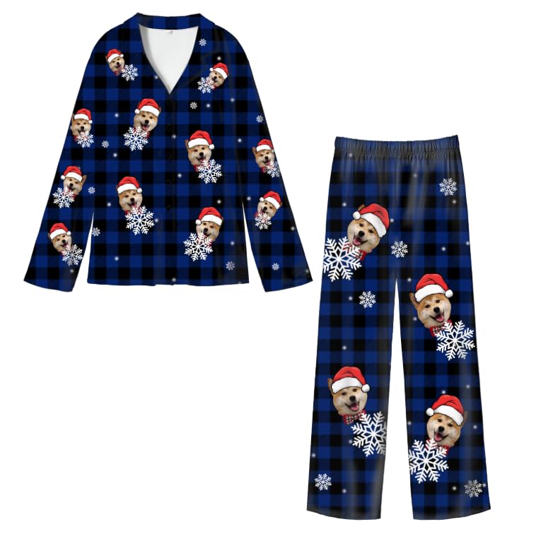 Custom Pajamas Set for Men & Women - Custom Photo for Christmas PJs, Custom Pajama Pants Personalized Sleepwear Gift for Family & Friends3