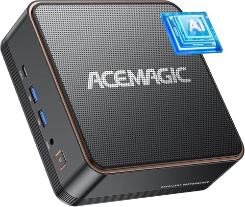 ACEMAGIC Mini Gaming PC 32GB デュアル DDR5 5600MHz 1TB PCIe 4.0 SSD ミニPC、マイクロデスクトップ ミニコンピューター WiFi 7 BT5.4、Intel Arc Graphics Mini C