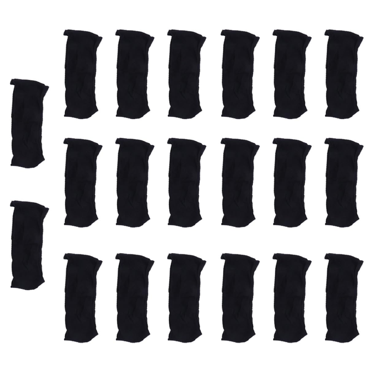 VILLCASE Bragas Postparto de Algodón Transpirables y Plegables para Mujer, Paquete de 20 Unidades Negras, Ideales para Sauna y Periodo Menstrual