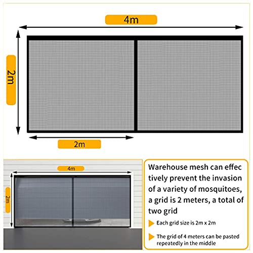 Fanmusic Tela Magnética Da Porta Da Garagem 13x6.5FT para Proteção Contra Mosquitos, Insetos E Sol