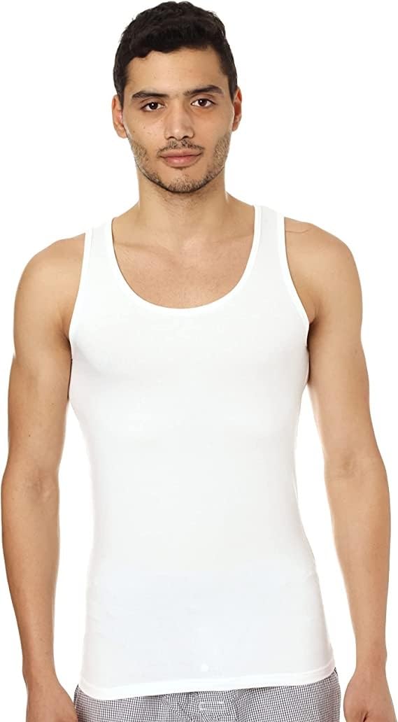 DiceMens Rounded Tank Top Undershirt (pack of 3)