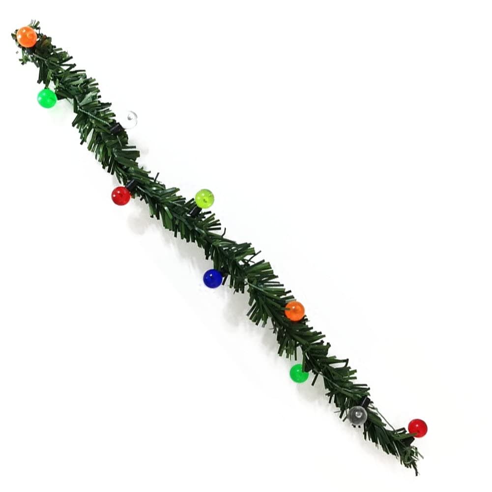 Décoration de Noël pour maison de poupée, fausse guirlande lumineuse