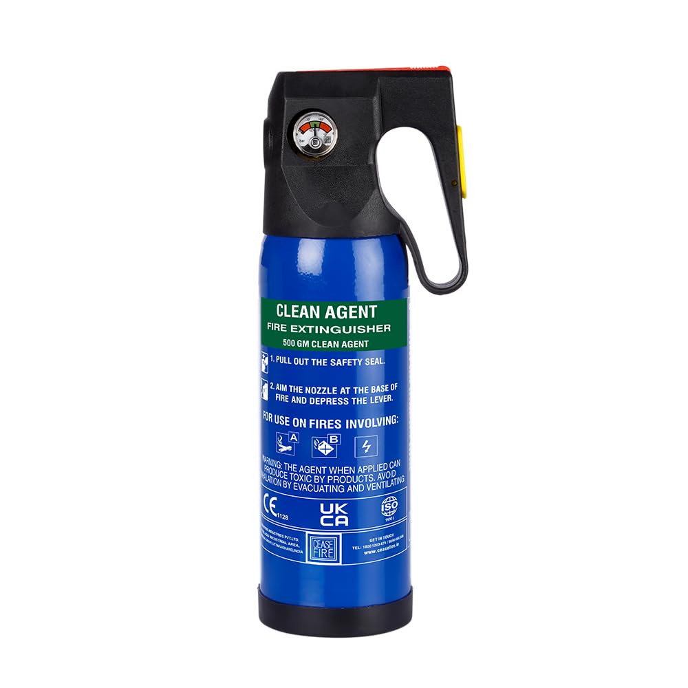 Ceasefire Clean Agent (Fluoroketone) Fire Extinguisher 500 GM (Blue)-image-36
