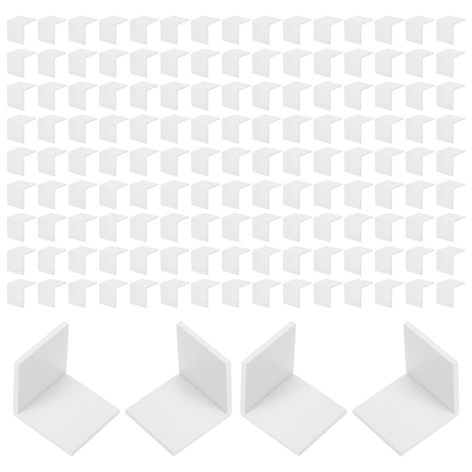 Healvian Protections D’Angles de Carton Blanches Petites 20X20 MM Lot de 500 Pièces Protections D’Angles D’Emballage Étanches pour Expédition Coins Anti-Chocs pour Cartons et Cadres Photos