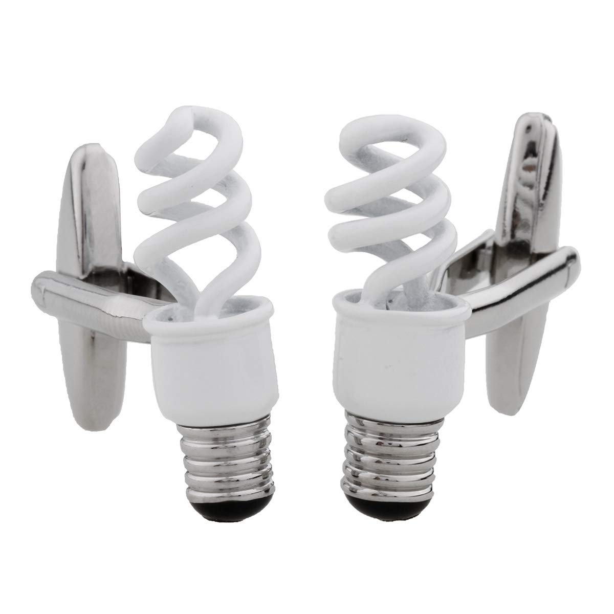 Spring Bulb Brass Cufflinks For Men Light Bulb Design-image-37